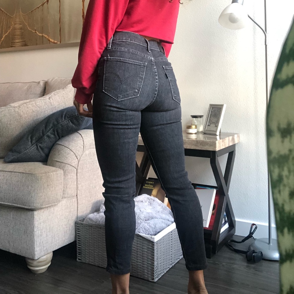 Levi’s 724 High Rise Bootcut Cropped Skinny Sz 24